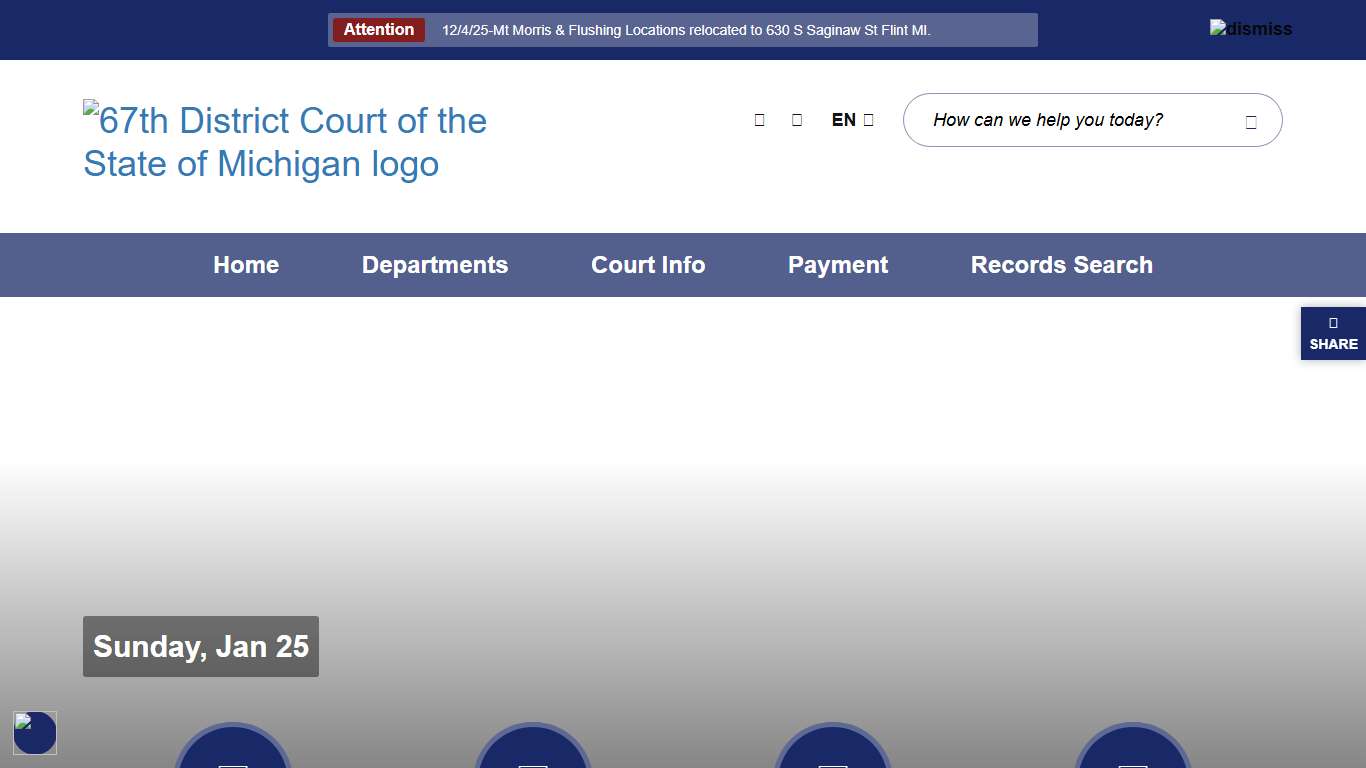 67th District Court of the State of Michigan